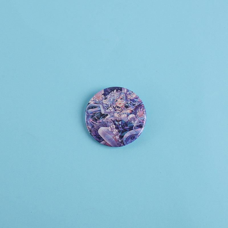 Hatsune Miku Reflective Button Badge - Anime Support Brooch for Student Backpacks and Decorations