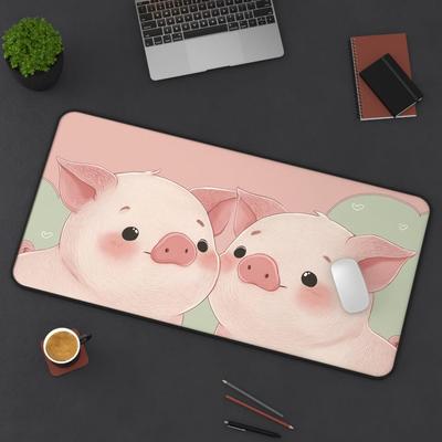 Kawaii Pig Mouse Pad Nonslip and Waterproof Mouse PadXXL Office Gaming Desk Decoration Mat Perfect Gift for Friends