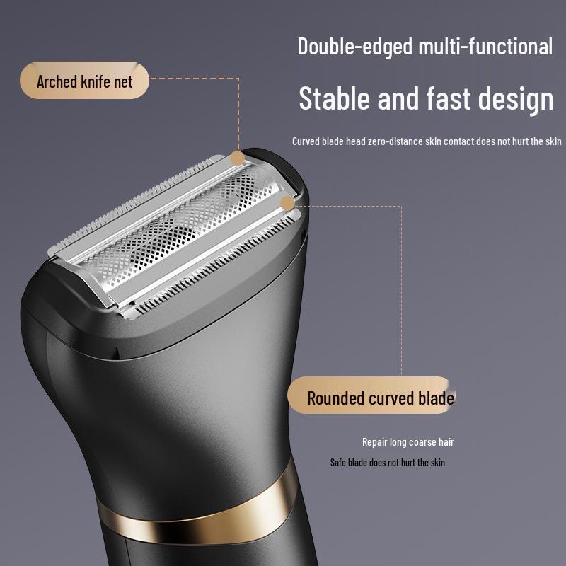 Rechargeable Men's Electric Nose Hair Trimmer & Shaver - Washable Round Head Nasal Cleaner