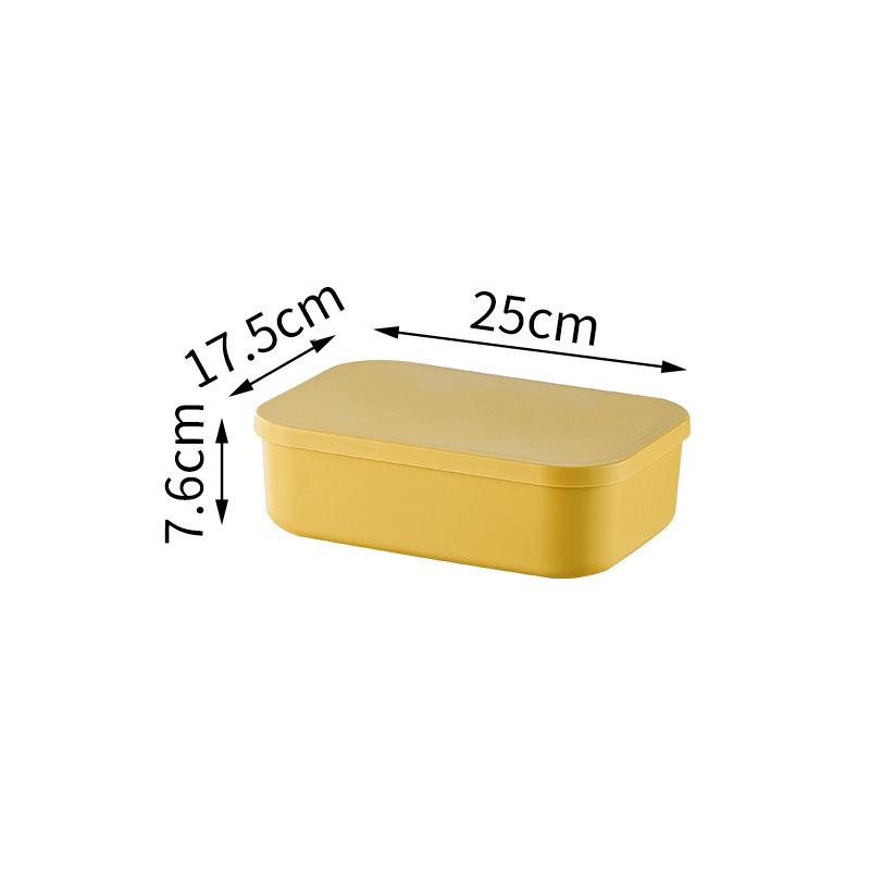 Colored Desktop Storage Box with Lid - Organizer for Socks, Underwear, Snacks, Toys, and Sundries