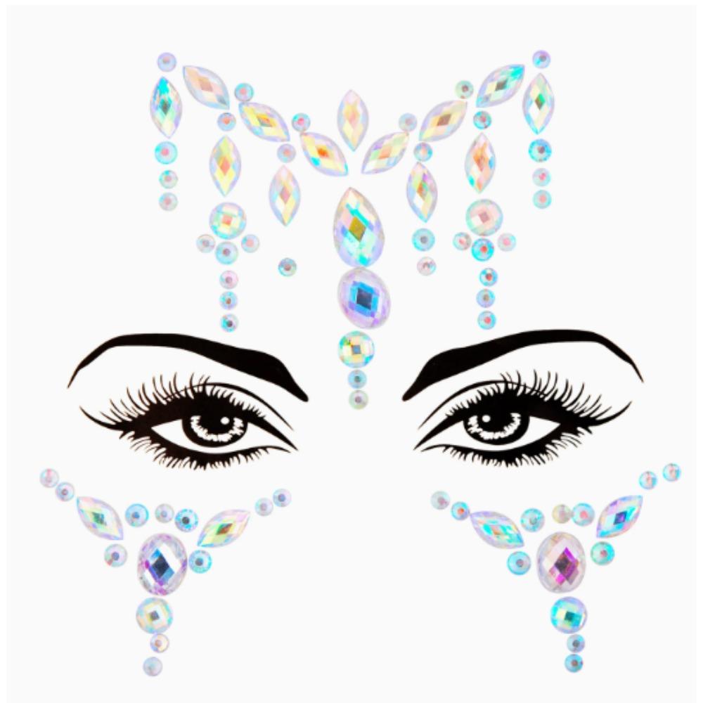 3D New Rhinestone Festival Makeup Bright Face Stickers Glitter Stones Jewelry Stickers On Crystals Face Gems Decoration Diamonds