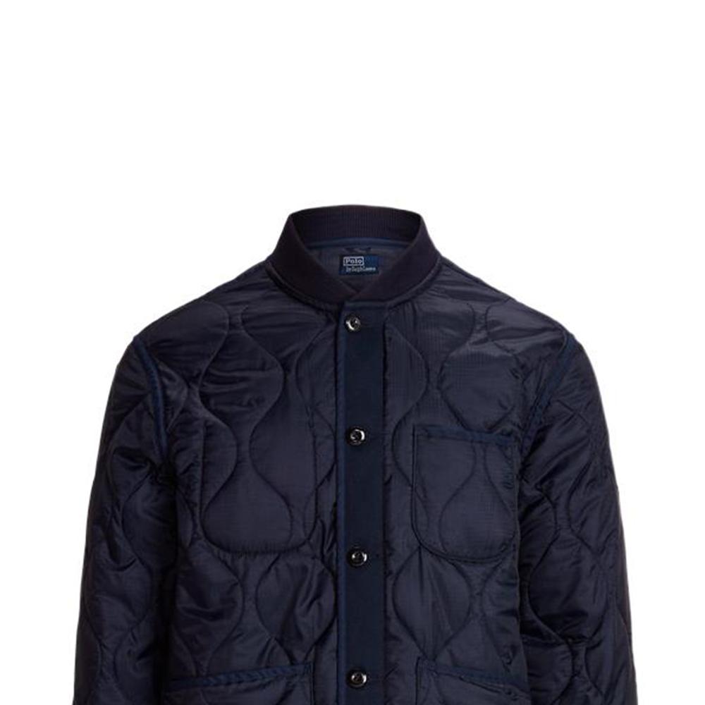 Polo Ralph Lauren FW22 Solid Quilted Lined Single-Breasted Jacket Men jackets Navy-Blue MNPOOTW16020700-410