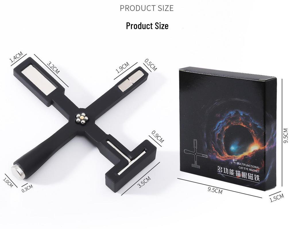 Nail Art Cat Eye Gel Polish 5-in-1 Multifunctional Cross Magnet