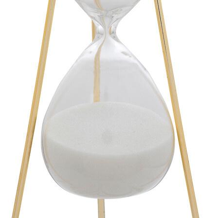 Olen Hourglass 21Cm Glass And Marble Resin Base