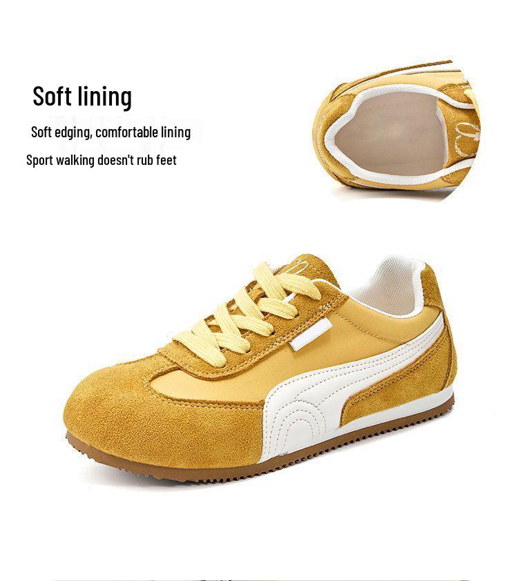 Korean Style Women's White Sneakers: Versatile, Soft Sole, Non-Slip, Comfortable Flat Trainers