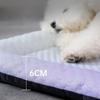 Ice Silk Dog Cooling Bed Ergonomic Oval Shape Cooling Pet Bed  for Dogs and Cats