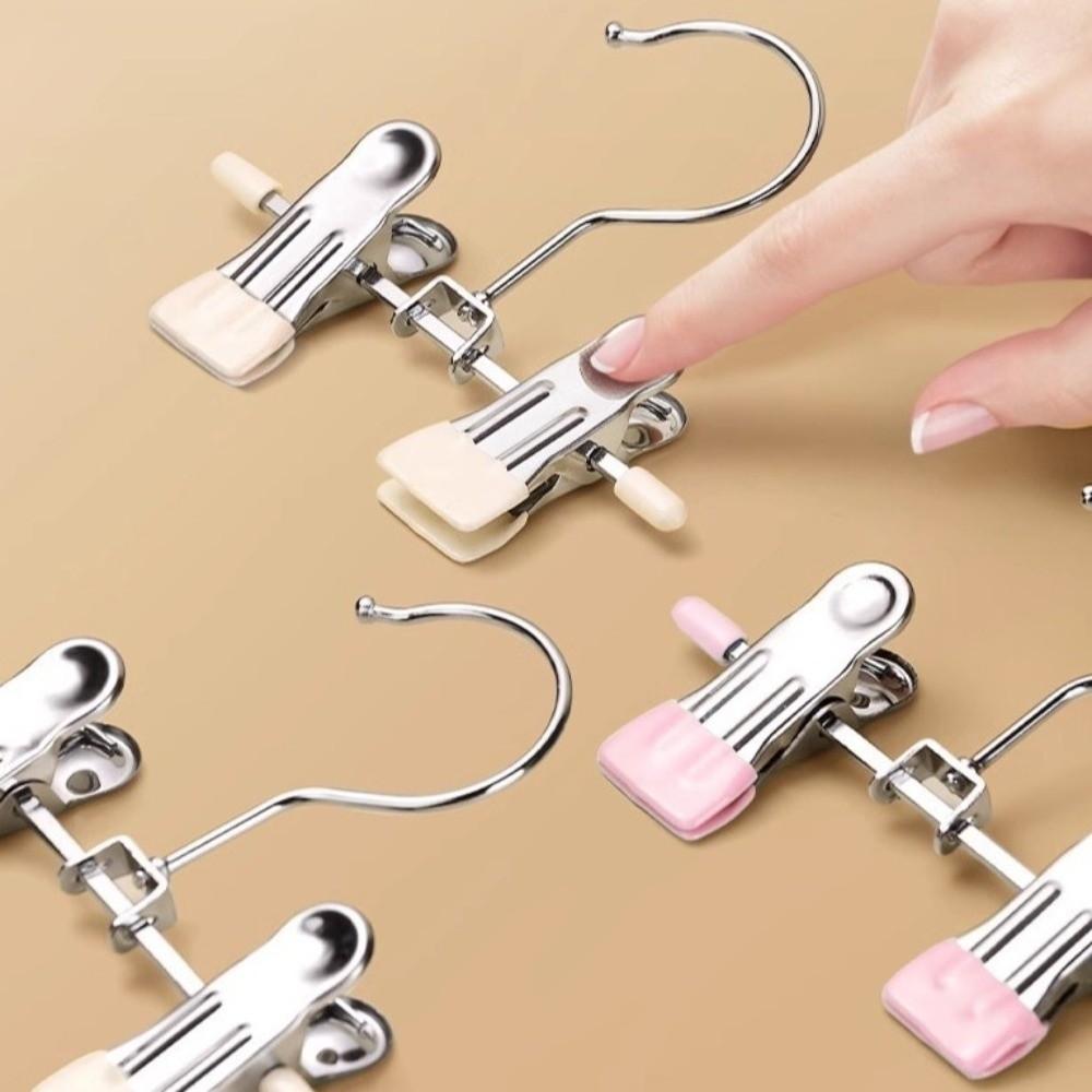 30pcs Double Clip Clothes Drying Hanger Windproof Storage Clips Clothes Clips  Space-Saving