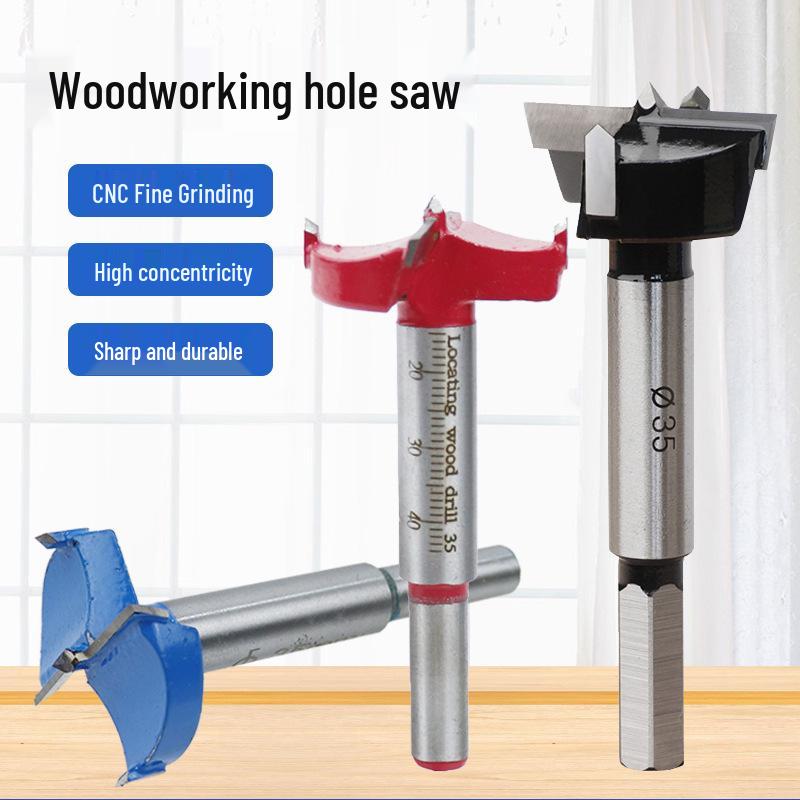 35mm Wood Door Hinge Drill Bit and Positioning Tool