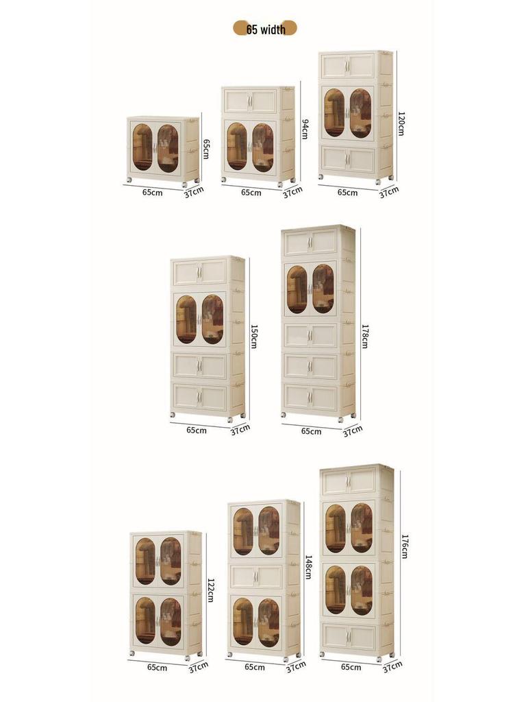 Collapsible Wardrobe with Wheels: Portable Storage for Baby Clothes & Toys.