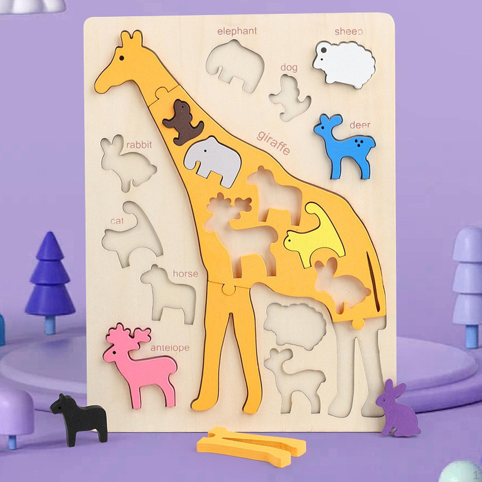 

Educational Toys Hand Eye Coordination Cognition Skill Ideal Gift Learning Matching Game Giraffe