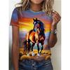 Tricou de damă, Imprimare 3D, Gât rotund, Mânecă scurtă, Casual, Top ușor, proaspăt, Hip Hop, Mărime mare, Modă