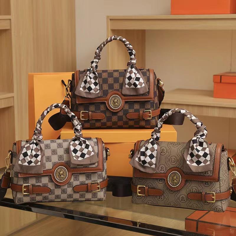 Fashion Printed Handbag, High-End Light Luxury Oblique Span Bag, Shoulder Bag.