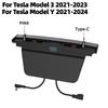 Electric Vehicle Docking Station Center Console Retractable Fast Charger Accessories for Tesla Model3 2021-2023 ModelY 2021-2024