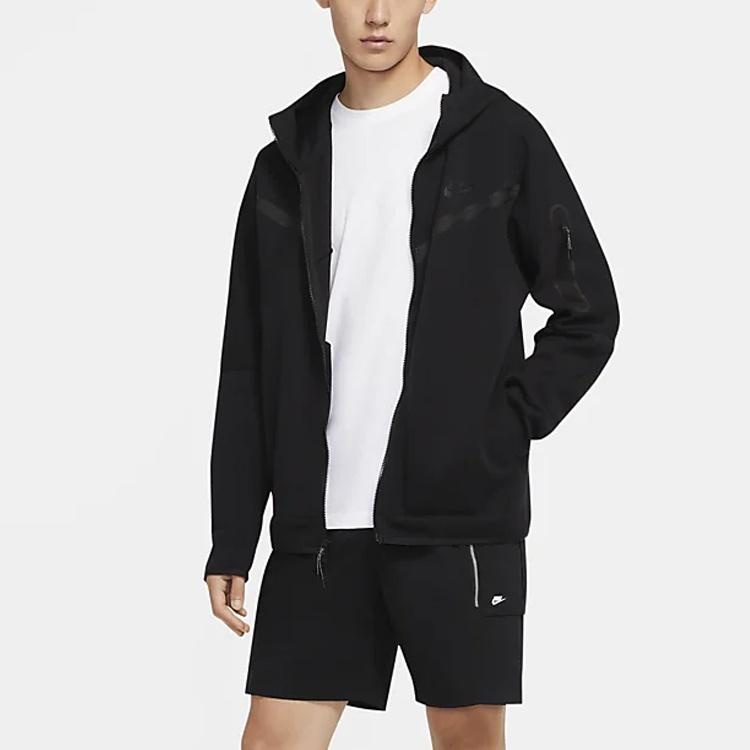 Nike Sportswear NSW Tech Fleece Zipper Jacket Asia Sizing 'Black' Men's CU4490-010