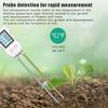 3 i 1 Digitalt LCD Jordmåler Temperatur Fuktighet pH-måler med Bakgrunnsbelysning Plante Måleinstrument For Blomsterplanter Hage