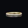JewelryPalace Moissanite D Color Eternity Total  Sterling Silver Wedding Band Ring for Women Yellow Rose Gold Plated