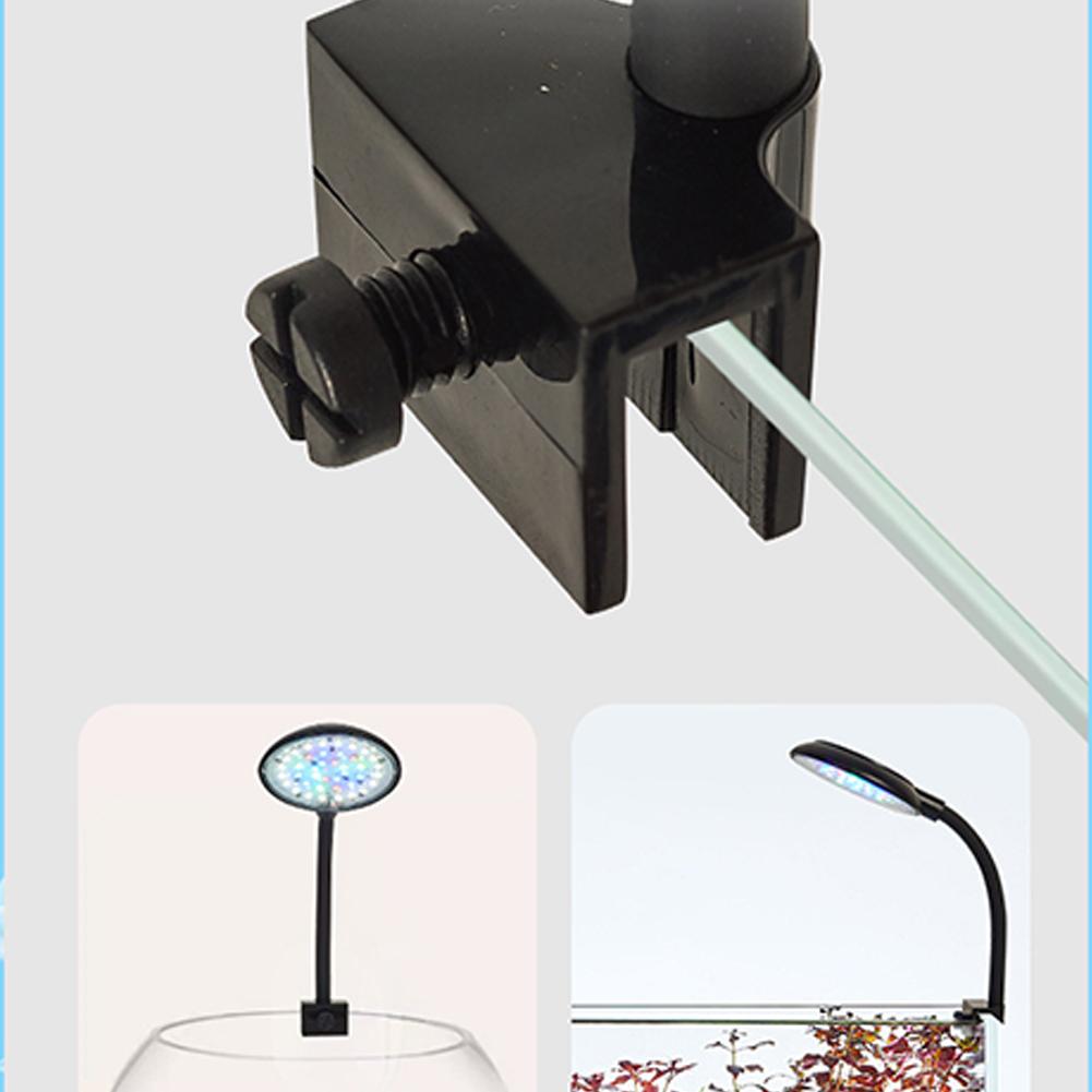 7W Fish Tank Clip Lamp USB Power Decorate Led Full Spectrum Waterproof Lamp Algae Lamp Ornamental Small Fish Tank Lighting