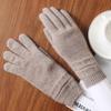 100% Wool Knitted Long Warm Gloves Women Winter Windproof Fingered Commuting Riding