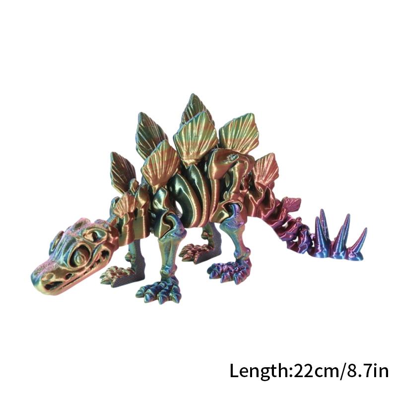 3D Printed Chinese Dragon Rotatable Dragons Kid Gifts Realistic Dragon Statue Landscaping Decoration Printed Figures Animals