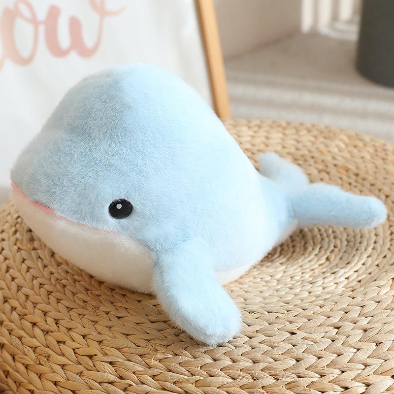 Cute Cartoon Marine Animal Plush Toy Dolphin Whale Shark Seal Killer Whale Children's Doll Creative Doll