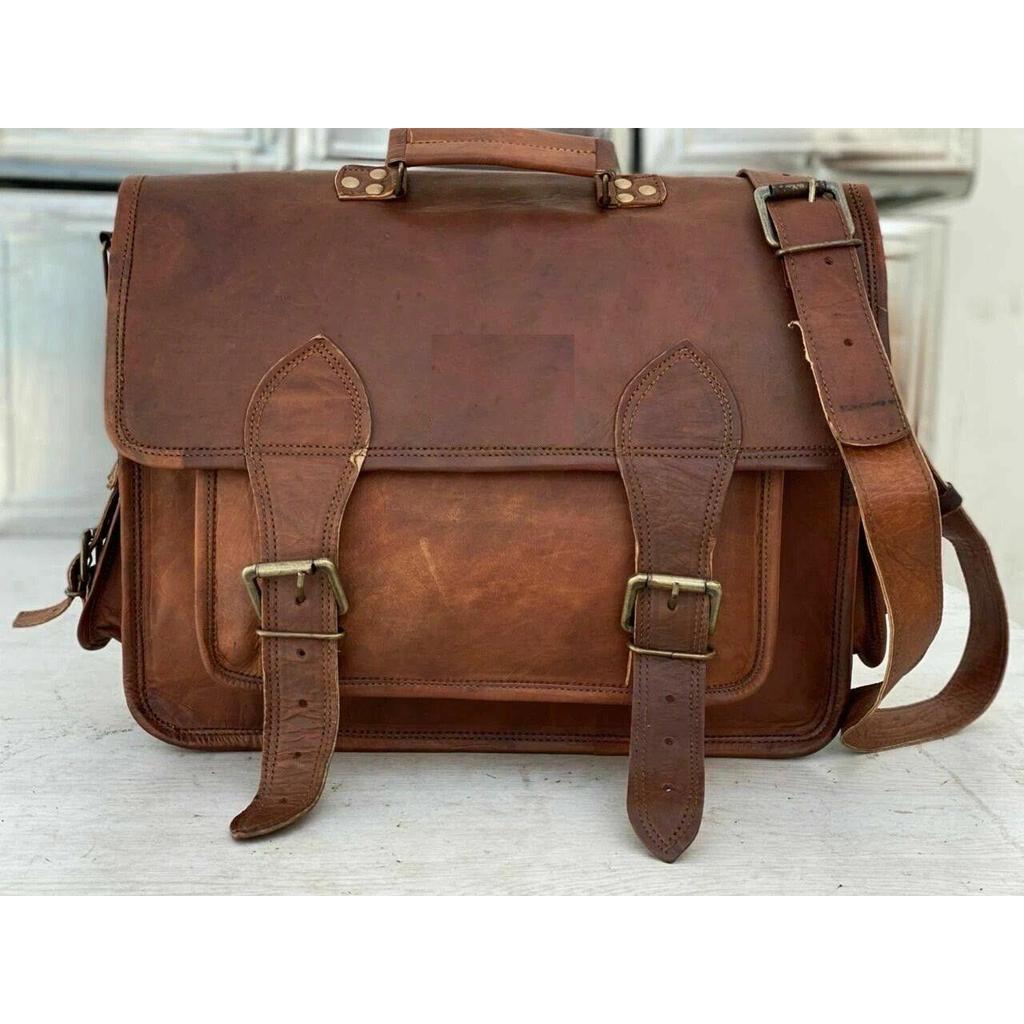 Leather Briefcase Laptop Messenger Bag Best Computer Satchel Handmade Bag Men's