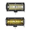 Car Off-road Modification Front Irradiation LED Strip Light 7inch 40 Beads 120w Fork Car Light Yellow Light