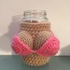 Sexys Bikini Top Wine Bottle Bags Sturdy Reusable Knittng Cup Sleeve Birthday Chirstmas Gift