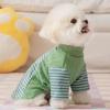 Comfortable Puppy Striped Pullovers Warm Pet Vest Dog Base Coat Dog Sweater  Winter