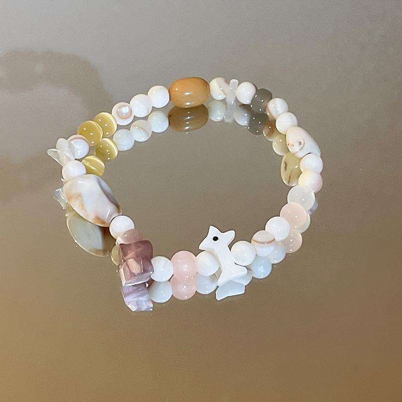 Bracelet chiot couleur fraîcheur petite niche bracelet cœur fille douce été fête étudiante bijoux petite amie