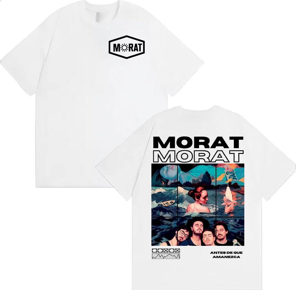 2025 Summer Band Morat Music Album Merch Mens Clothing Fashion Hip Hop Rock Style Tshirts Summer Tops EU Size Cotton Tshirt