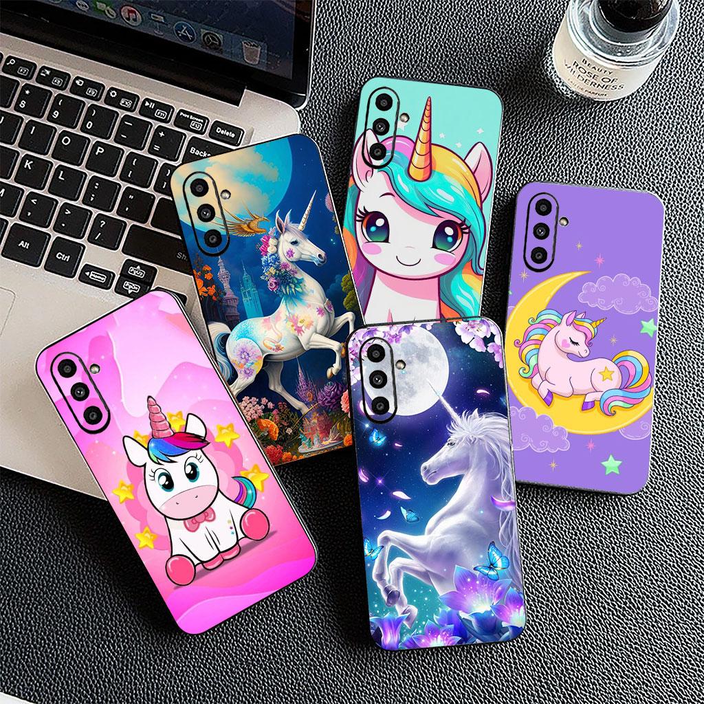 Cover for Motorola Moto Edge 50 30 Fusion 40 NEO Ultra Pro E14 G20 E15 G35 G84 G13 G53 Phone Case Anime Unicorn Cartoon Horse