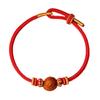 Zodiac Buddha Peach Wood Bracelet - Red String Hand Rope for Men and Women, Perfect Gift for Best Friends.