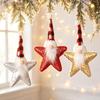 Sequined Fabric Christmas Gnome Ornament Hanging Star Gnome Decoration  Christmas Tree Decor