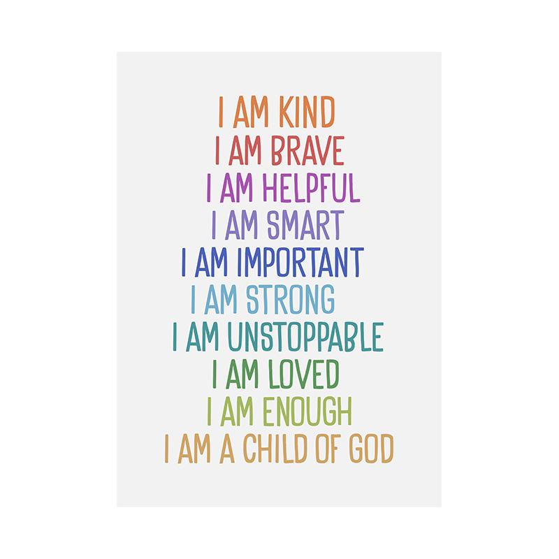 Дети Положительные Утверждения Художественные Печати Вдохновляющий Плакат Цитаты — фото 6