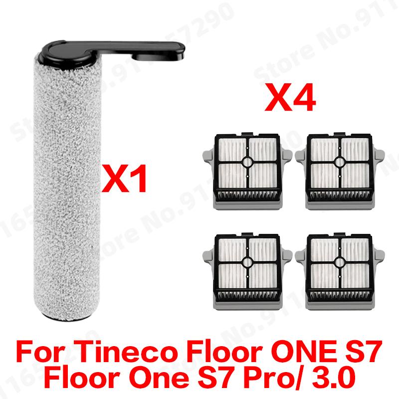 Roller Brush HEPA Filter Spare Parts Kit For Tineco Floor ONE S7/Floor One S7 Pro/ 3.0 Cordless Vacuum Cleaner Accessories