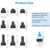 180pcs 10 Value 4.3-14mm Small Mini  Momentary Tactile Push Button Switch