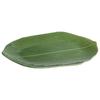 Leaf Shaped Ceramic Serving Plate, Decorative Appetizer Platter for Cheese, Snacks, Sushi, Durable Chip-Resistant Dishwasher Safe Storage Tray