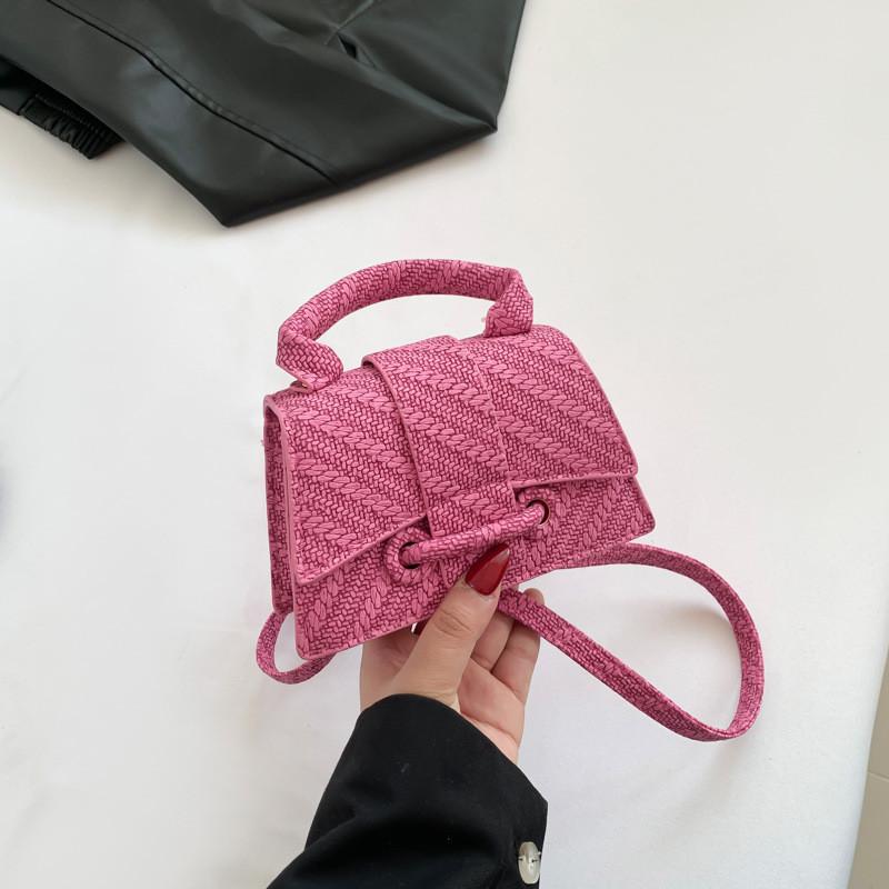 Trendy Minimalist Chic Small Square Bag Stylish Pu Shoulder Tote For Spring Fashion