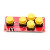 Ad Tastatur Simuliert Fünf-Tasten-Modul Analoger Knopf Für Arduino Sensor-Erweiterungsplatine