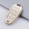 4/5/6/7 Buttons Gold Edge TPU Remote Key Fob Case Cover for 2020-2021 Hyundai Sonata Nexo DN8 Santa Fe TM Tucson NX4 Staria Ioniq
