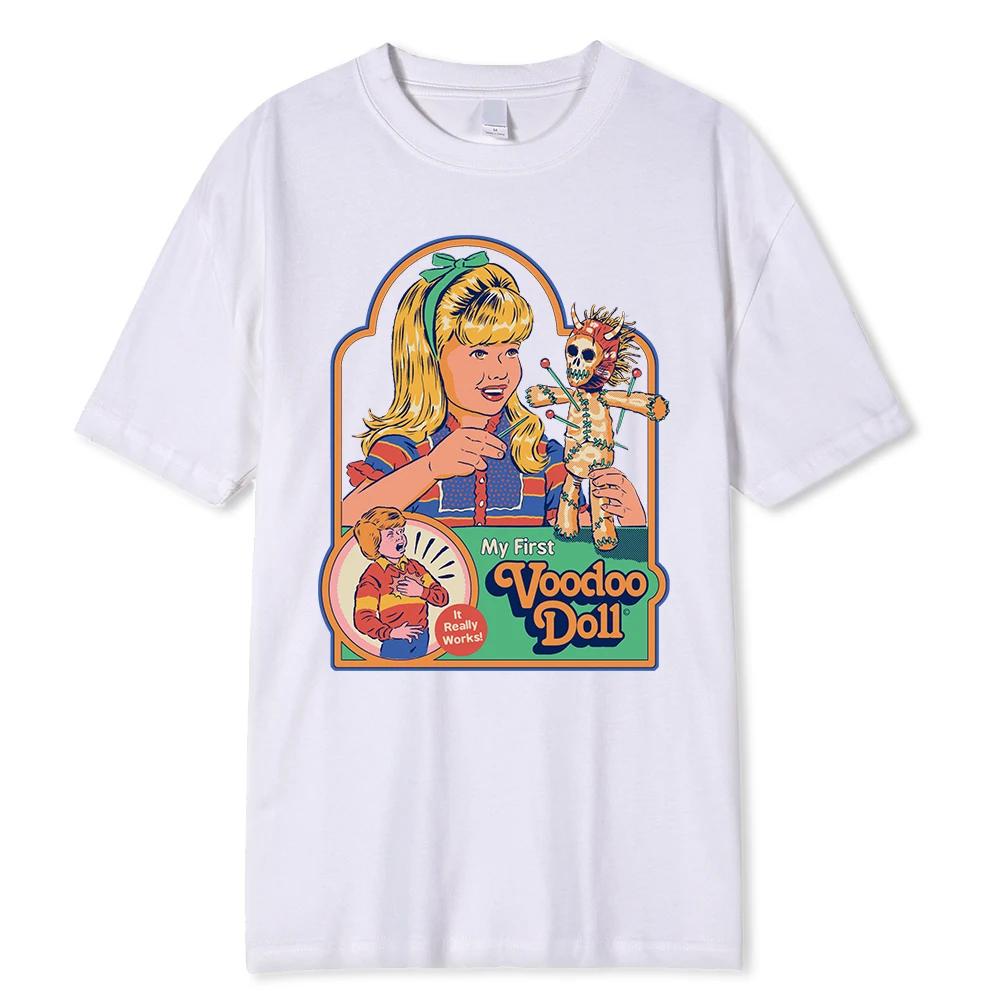 

Horror Comic Series My First Voodoo Dall Unisex Sweat Street Tshirt Cotton Tee Clothes Breathable Cartoon Summer TShirt 80314 4XL