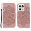 For Motorola Edge 50 Ultra 5G/Moto X50 Ultra 5G Case PU Leather Mandala Imprinted Design Wallet Phone Cover