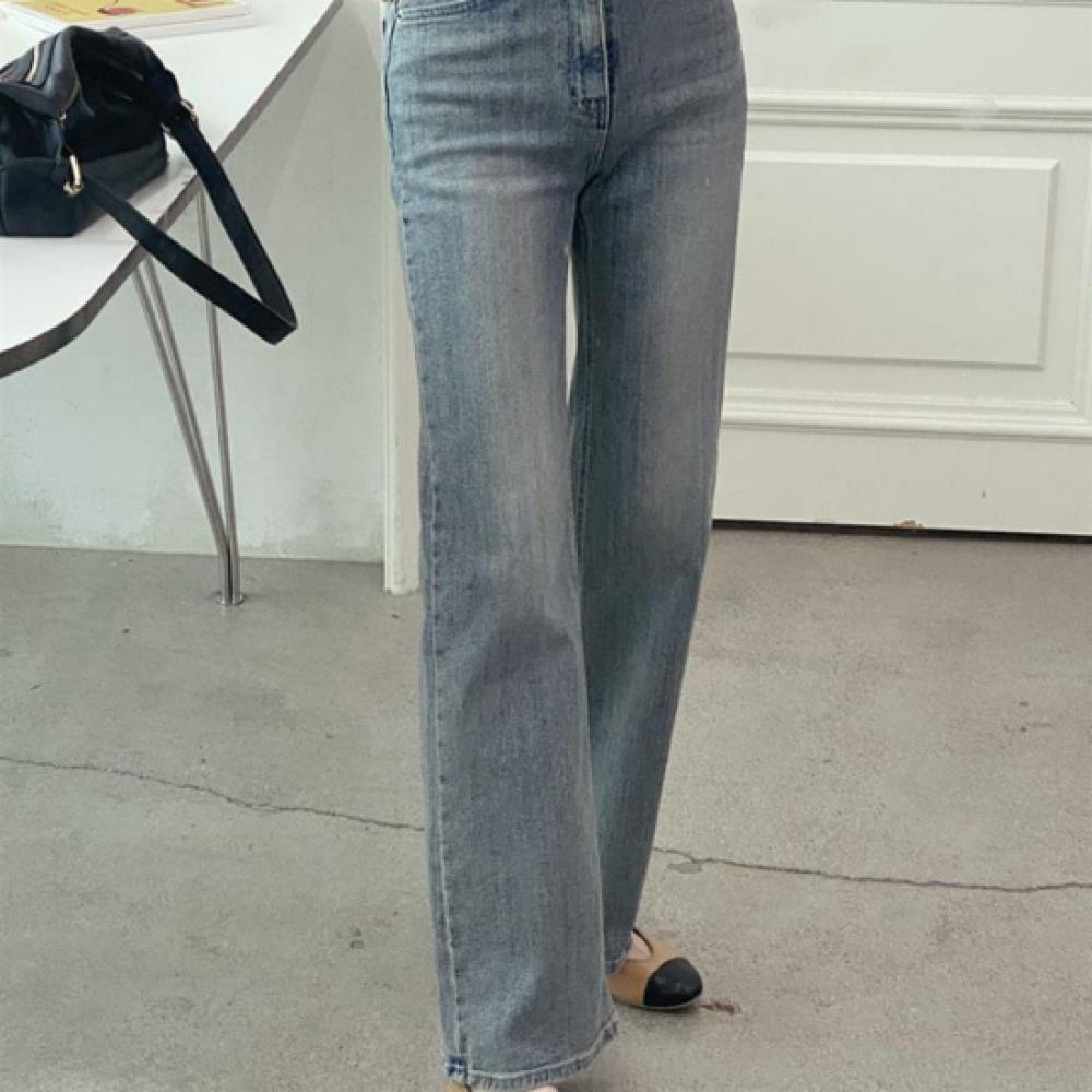 New ArrivalS Open Run Women S Daily Stretch Cotton Semi Wide waShed Denim pantS