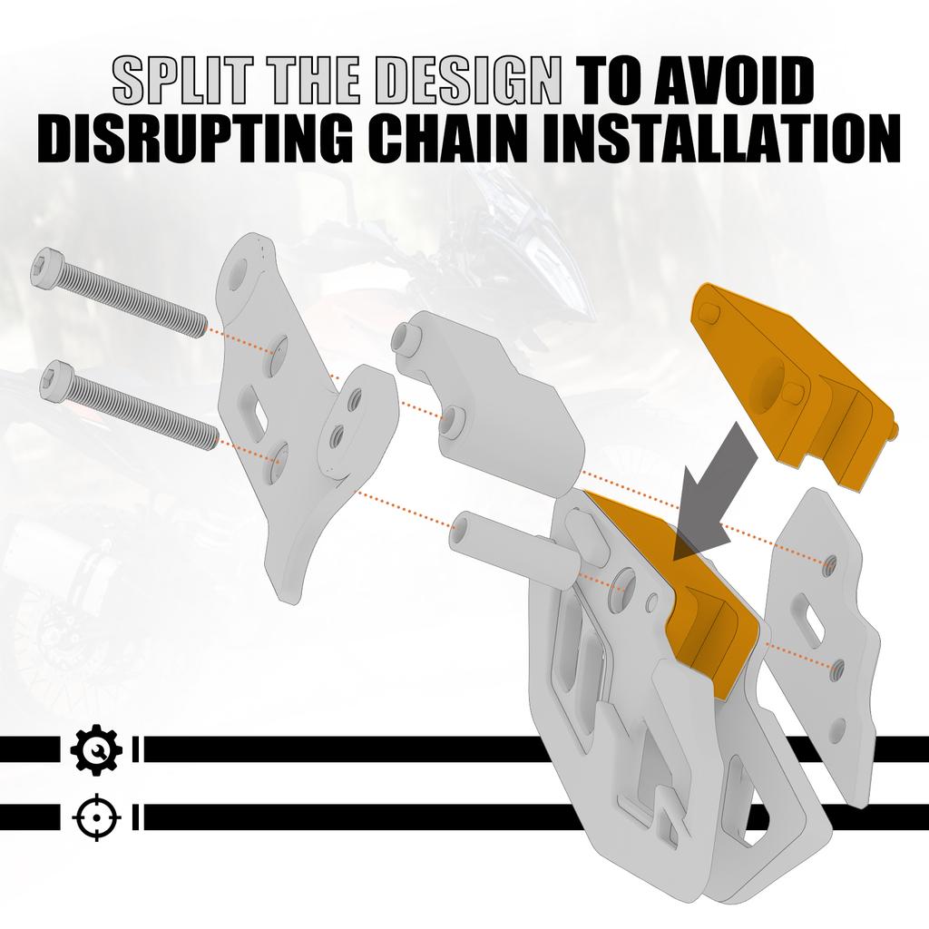 Motorcycle Chain Guide Block For KTM 690 Enduro/SMC R 2008-2024 790 890 Adventure 19-2023 250 390 Adventure Husqvarna Enduro 701