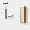 Folding Wall Hook Hidden Wall Mount Clothes Coat Rack Key Towel Bag Hanger Apartment Kitchen Bathroom Black Foldable Hook Organi