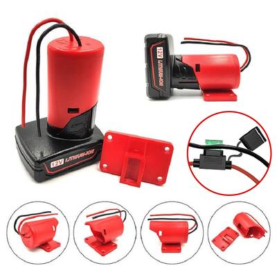 Dock Power Connector DIY M12 Adapter Power Dock Li-ion Battery Charger Converter for Milwaukee 10.8-12V M12