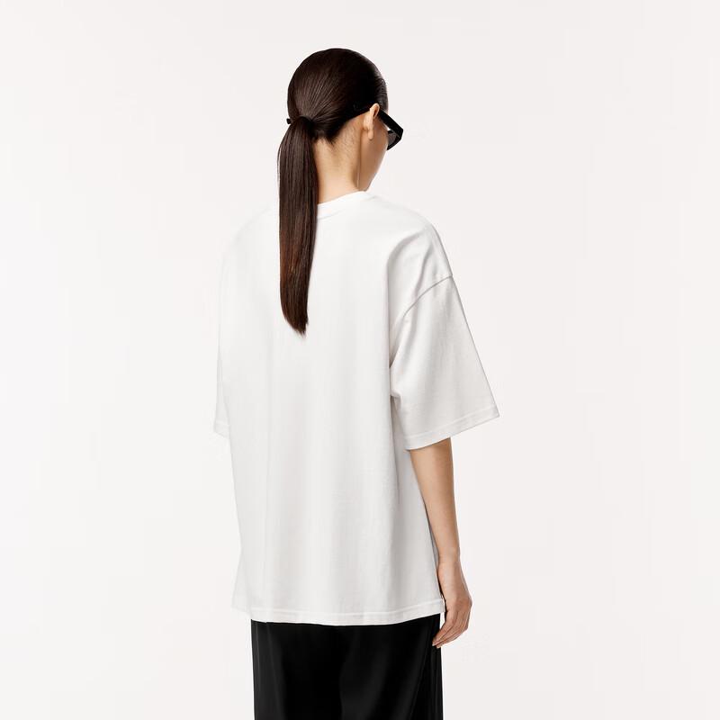 LESS 2024 Summer Silk-Cotton Blend Loose Fit Round Neck T-Shirt