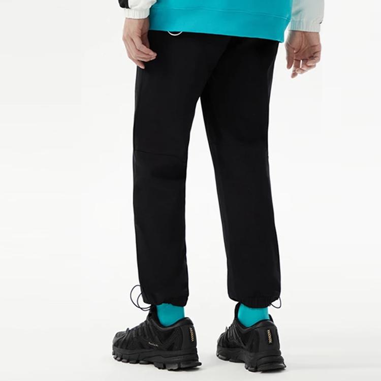 Li-Ning Badfive Series Loose Knit Joggers With Elastic Cuffs Men Bottoms Black AKLS371-2