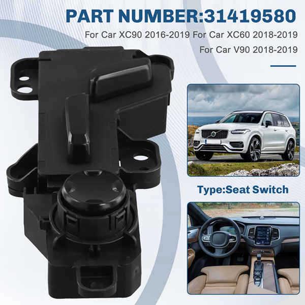 Power Seat Switch for Front Right Side of Volvo V90/XC90