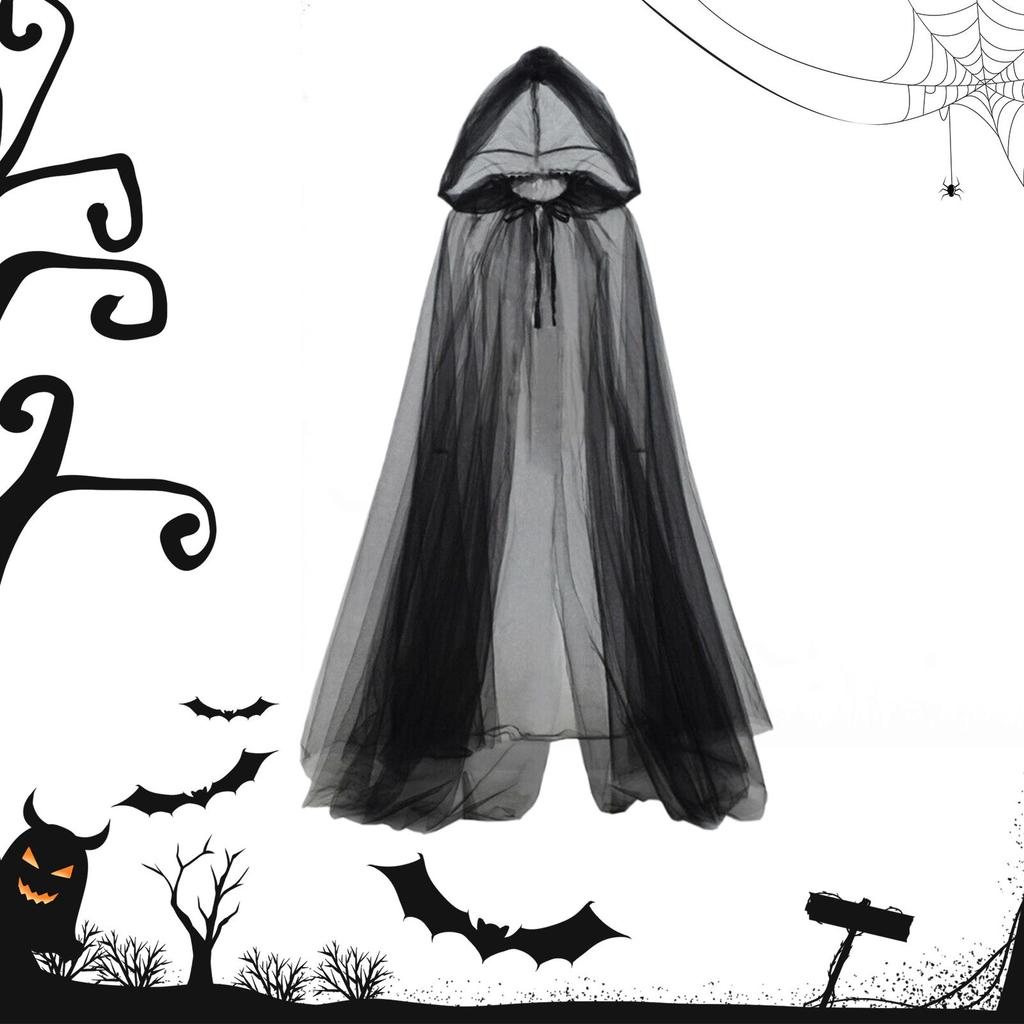 Hooded Cloak Costume Spooky Hooded Robe Cloak For Cosplay Halloween Cosplay Costume For Masquerade Balls Photography Party Fancy